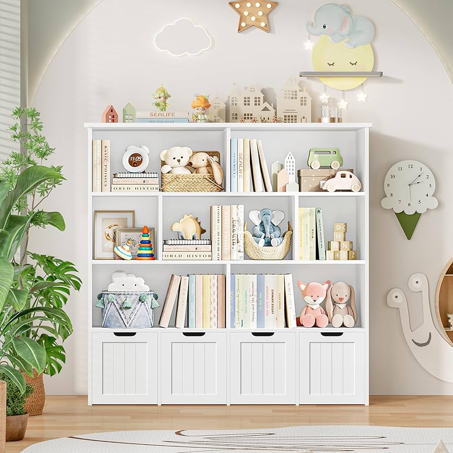 Amazon.com: FINETONES Toy Storage Organizer, Kids Bookshelf